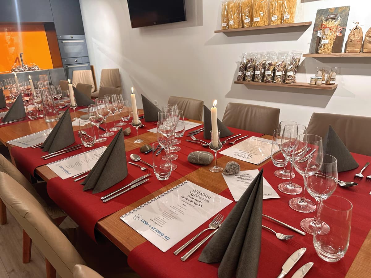 Weihnachtsessen im Kochstudio