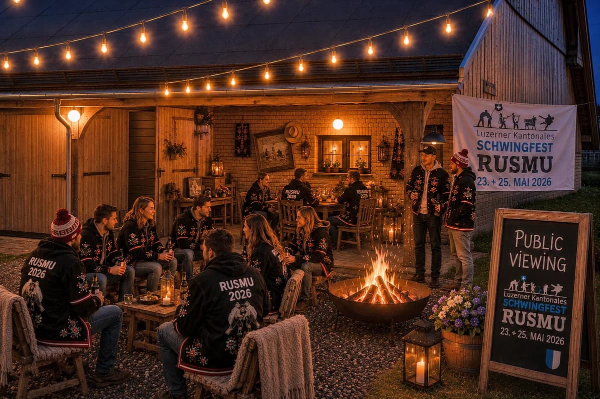 Public Viewing im Schnousi, der Eventraum für Dich!
Wir haben den Raum – du bringst die sportbegeisterten Freunde mit.
Ob Eishockey, Fussball, Schwingen oder andere Sporthighlights: Unser gemütliches Lokal bietet den idealen Rahmen für ein unvergessliches Public-Viewing-Erlebnis. Ein grosser Monitor und eine hochwertige Soundanlage sorgen für beste Stimmung.
